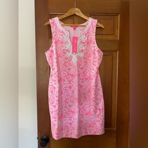 Lilly Pulitzer Harper Shift Pink and White Summer Dress